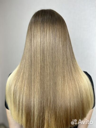 Кератиновое выпрямление волос