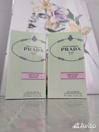 Парфюмерная вода prada infusion DE rose