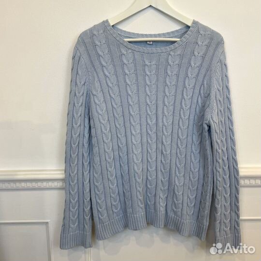 Свитер джемпер S M 42 44 хлопок косичка