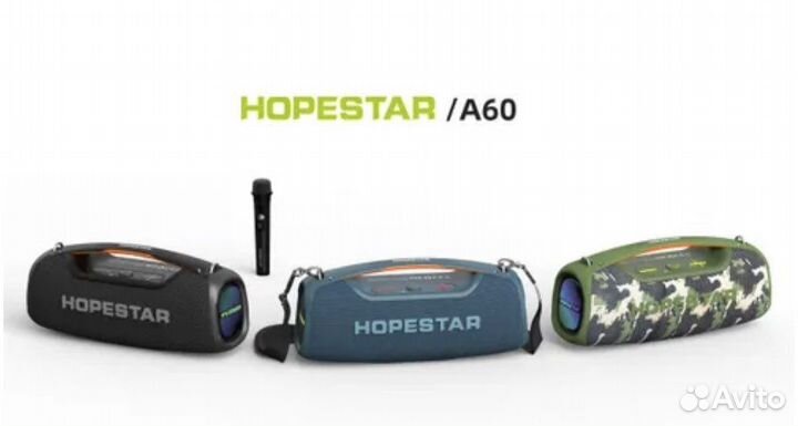 Колонка hopestar A60 мощность 100W с микрофоном