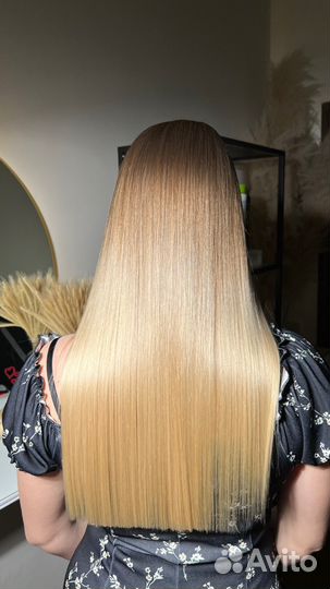 Кератиновое выпрямление волос ботокс полировка