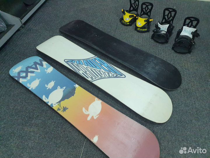 Детский сноуборд комплект бу (110 см)