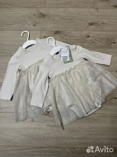 Платье-боди h&m новое 74р