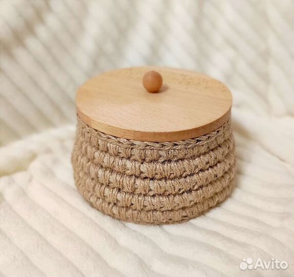 Корзинка из джута