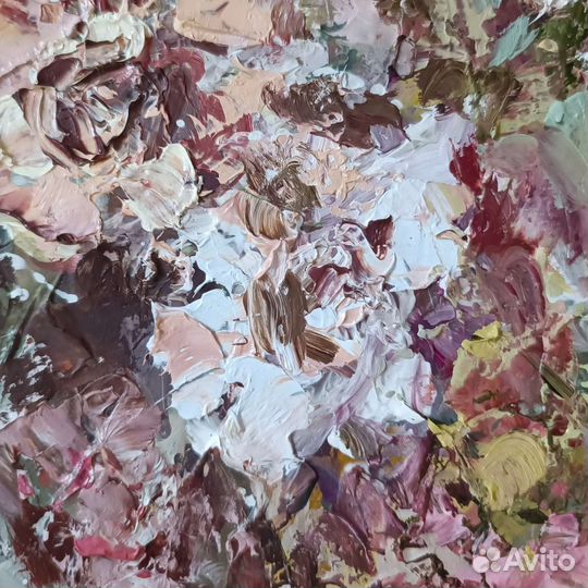 Картина маслом цветы