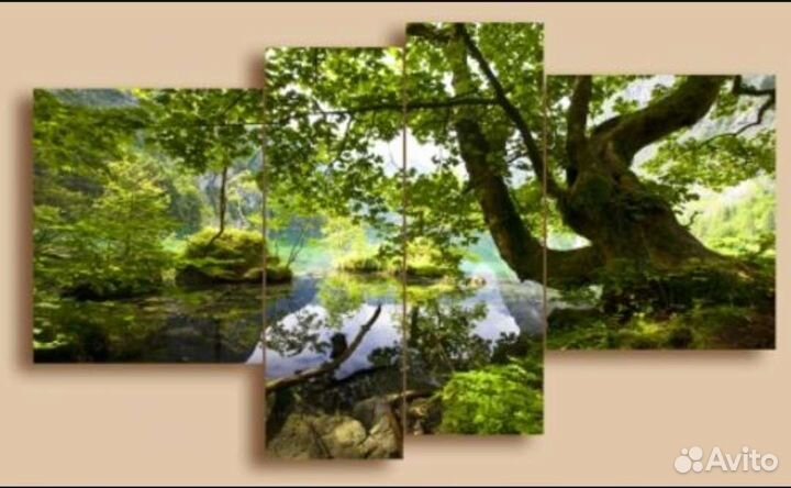 Продаётся Модульная стеклянная картина