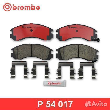 Комплект тормозных колодок P54017 brembo