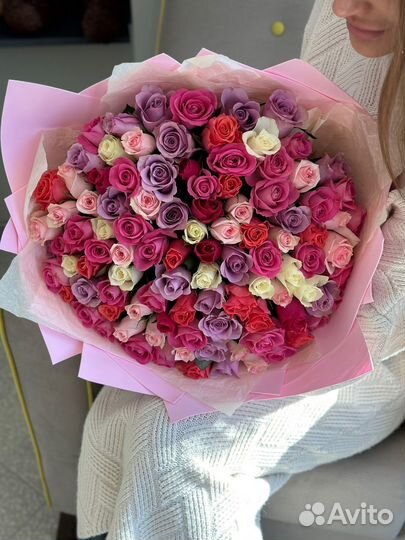 Розы букет 25 / 51 / 101 с доставкой