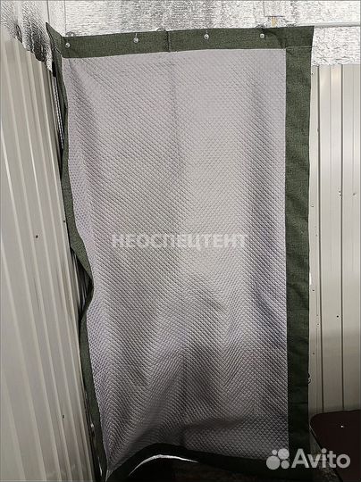 Штора из брезента утепленная