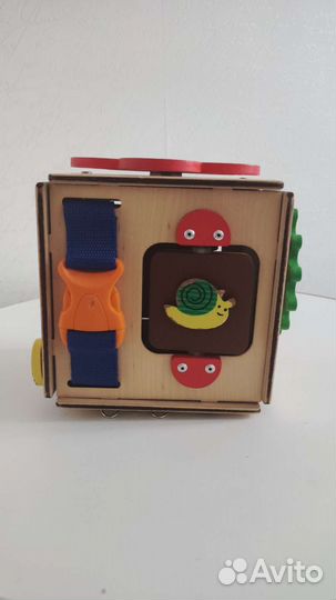 Деревянный развивающий куб