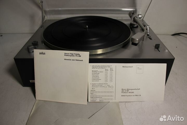 Braun PS 500 Виниловый проигрыватель Germany