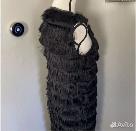 Платье жилет с бахромой hm xs