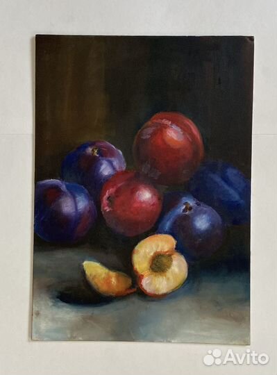Натюрморт «Сливы»