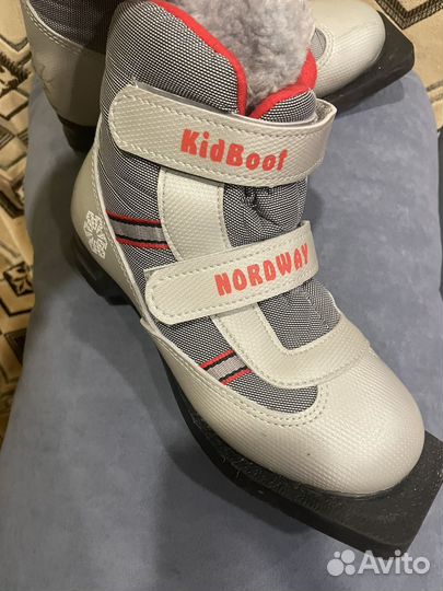 Лыжные ботинки р 34