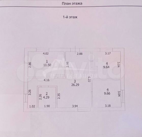 Дом 65 м² на участке 5 сот.