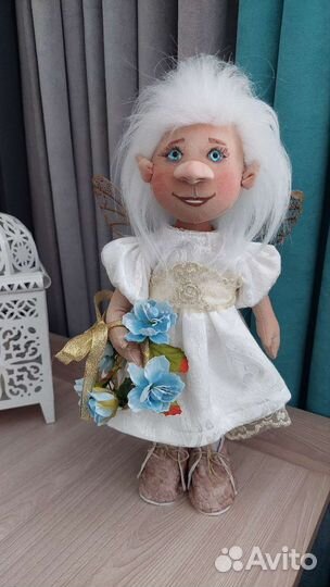 Кукла ручной работы текстильная
