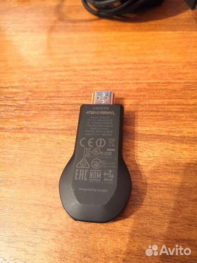 Тв-приставка медиаплеер Google Chromecast