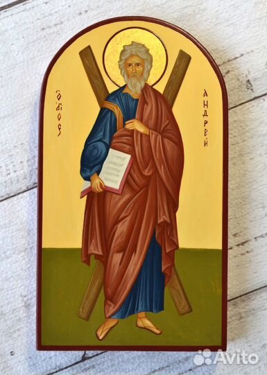 Апостол Андрей рукописная икона