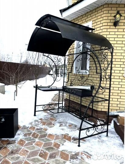 Мангал С печкой под казан