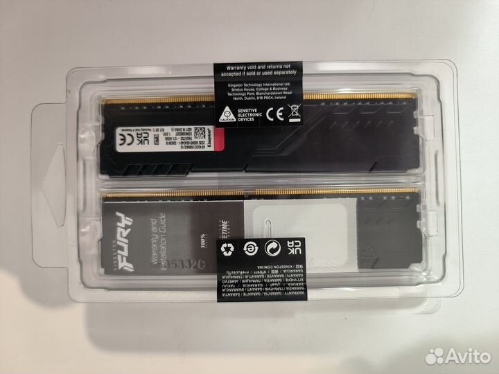 Оперативная память ddr4 Kingston 16gb(2х8) 3200мгц