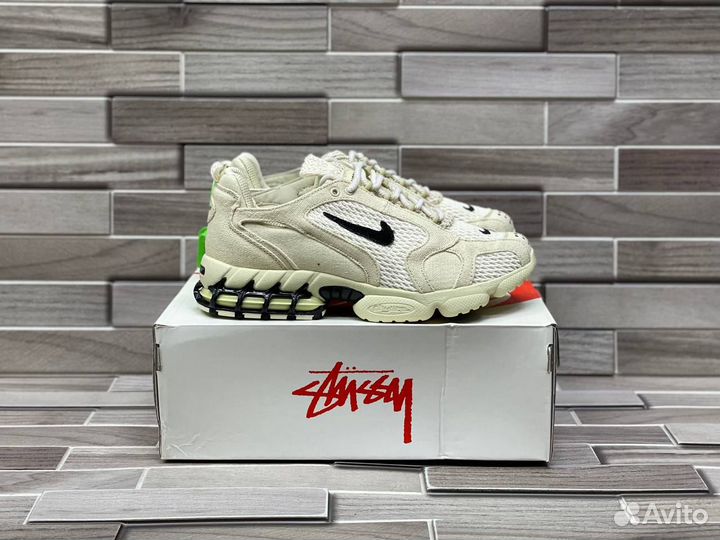 Кроссовки Nike Air Spiridon Cage 2 Stussy Fossil