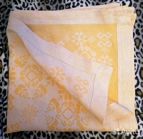 Скатерть льняная СССР