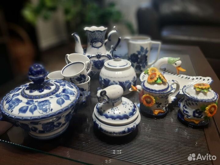 Чайный сервиз гжель