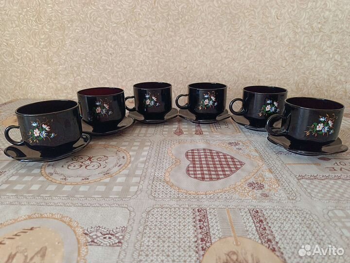 Кофейный сервиз новый на 6 персон