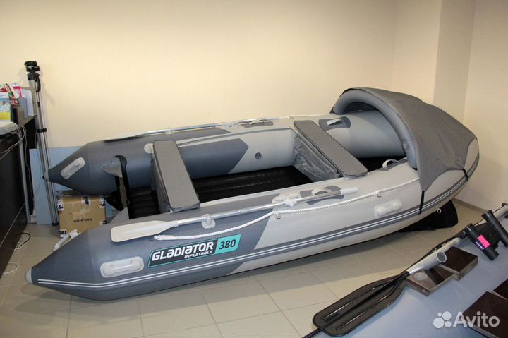 Надувная лодка пвх нднд Гладиатор Е380 PRO