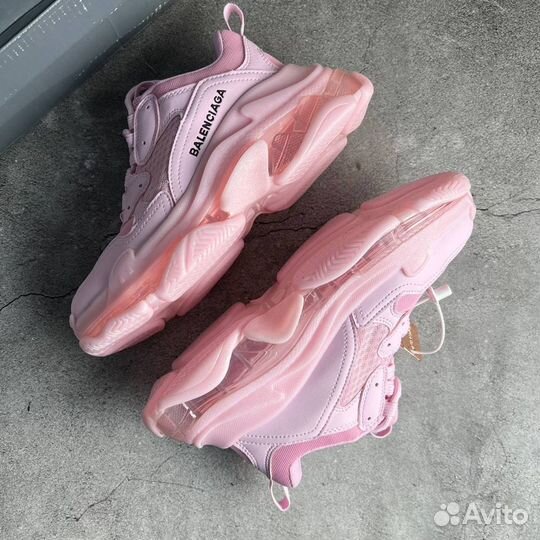 Кроссовки Balenciaga Triple-S Clear Sole Pink