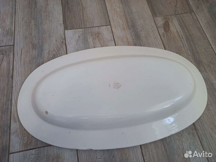 Блюдо овальное старинное