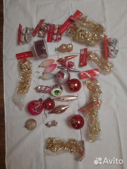 Елочные игрушки стекло