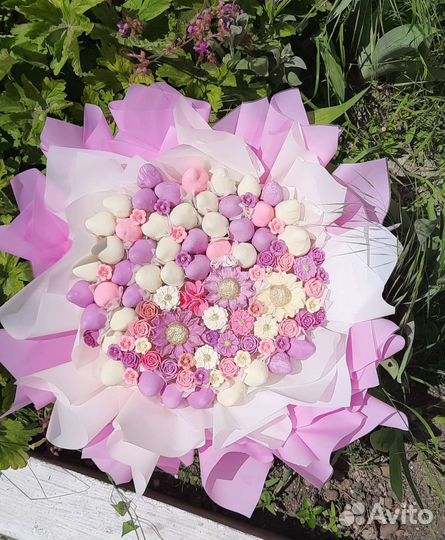 Букет из клубники в шоколаде