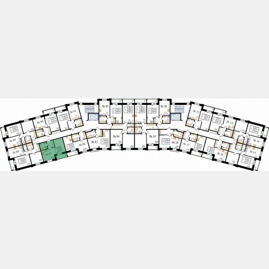 Квартира-студия, 34,5 м², 3/8 эт.