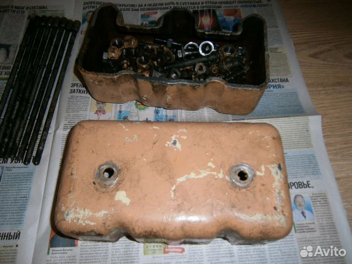 Коромысло клапанов со штангами двигателя 4 ч