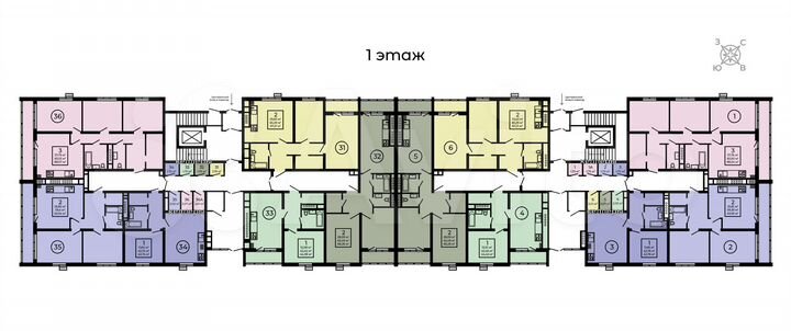 1-к. квартира, 42,8 м², 1/5 эт.