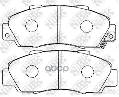 Колодки тормозные передние PN8254 NiBK