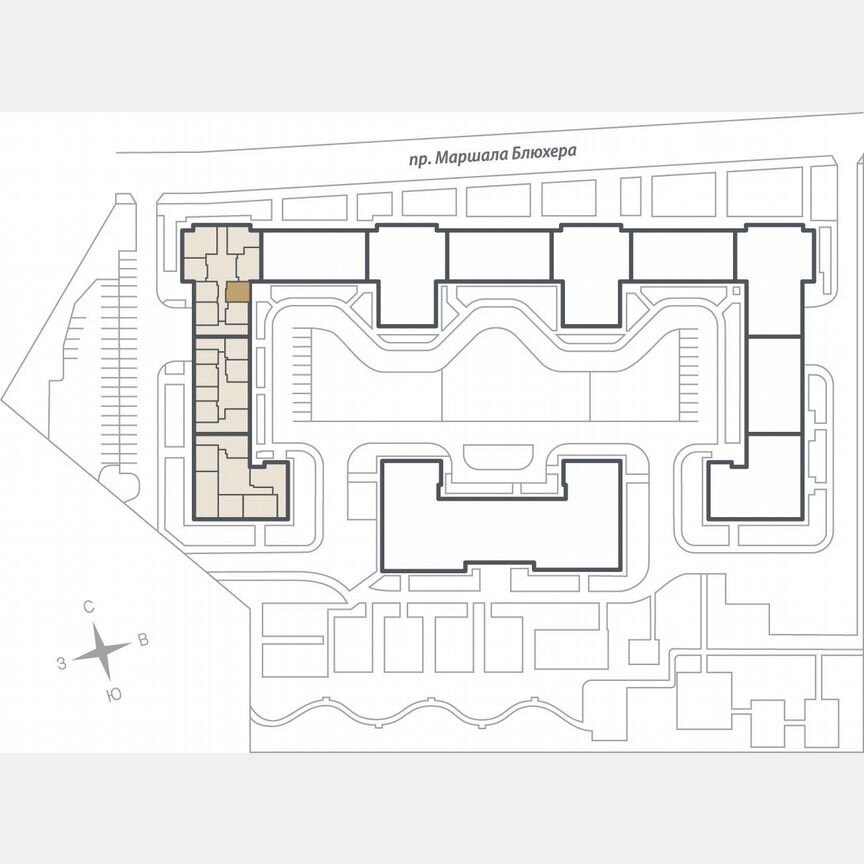 1-к. квартира, 35,6 м², 9/17 эт.