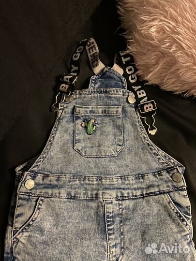 Джинсы комбинезон