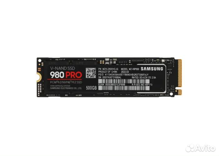 Ssd m2 nvme 500gb samsung 980 pro