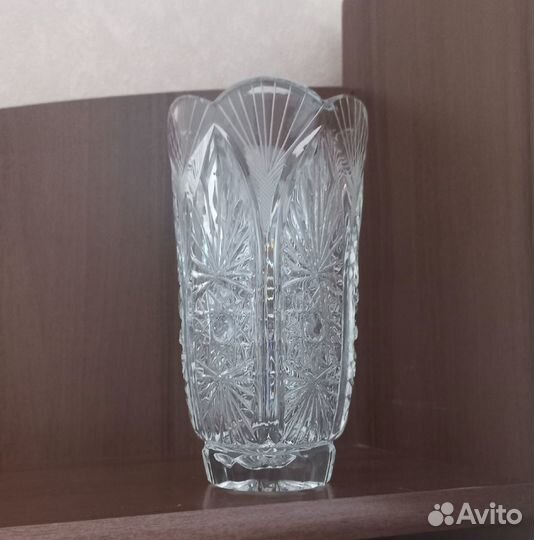 Ваза для цветов хрустальная СССР