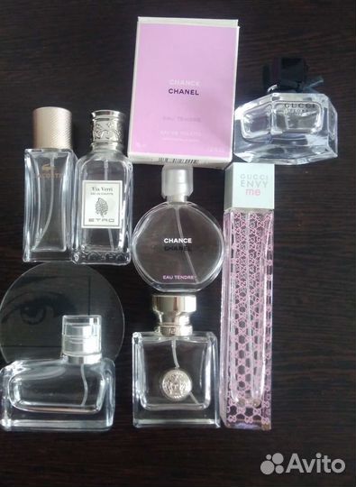 Пустые флаконы от парфюма