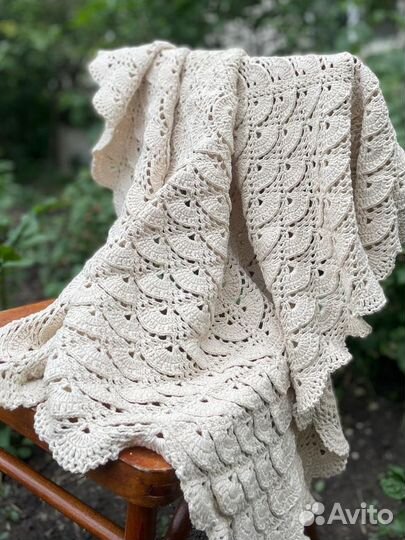 Плед вязаный