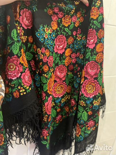 Русский народный платок палантин