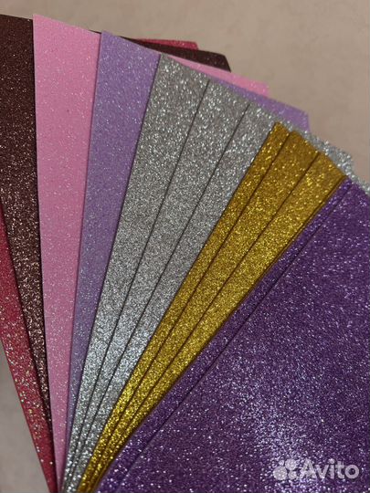 Фоамиран глиттерный