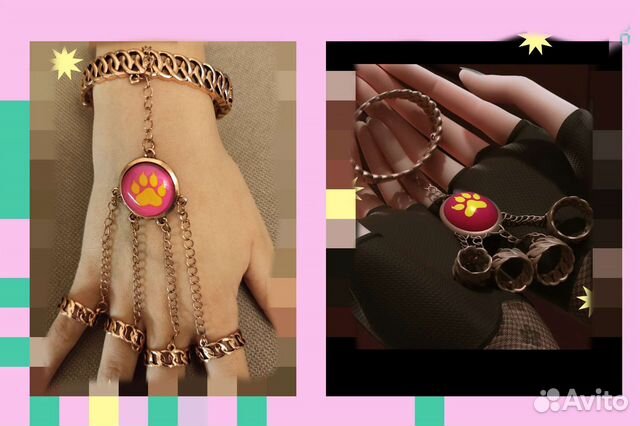 Талисман Тигра из Леди Баг, браслет с кольцами