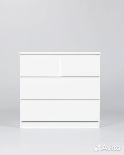 Комод IKEA Мальта 2+2 ящика Белый