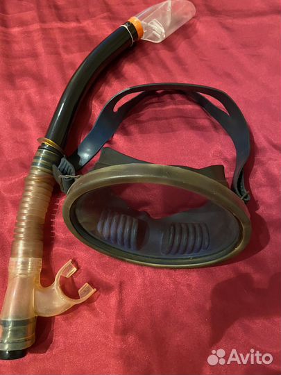 Маска для подводного плавания с трубкой