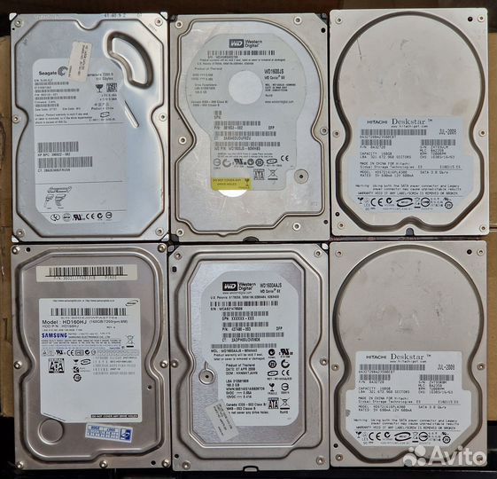 Жесткие диски на 160Gb (SATA, 3.5