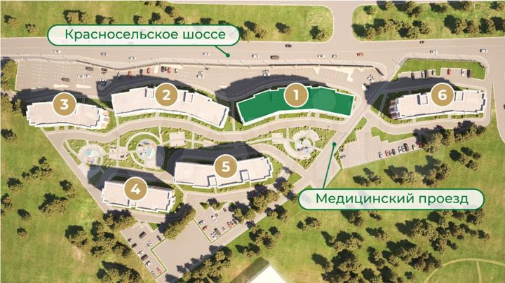 2-к. квартира, 64,1 м², 2/8 эт.